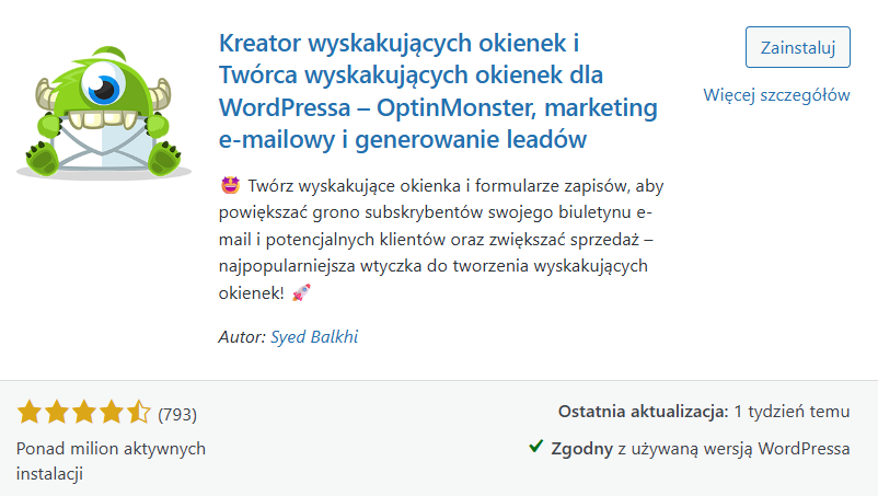 Wtyczka WordPress OptinMonster do wyskakujących okienek, formularzy zapisu i generowania leadów